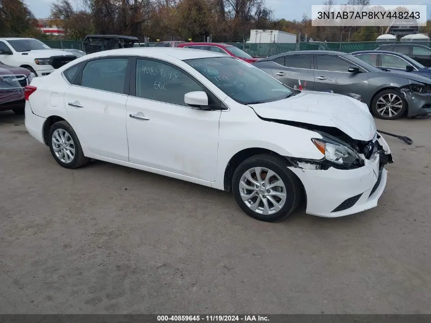 2019 Nissan Sentra Sv VIN: 3N1AB7AP8KY448243 Lot: 40859645