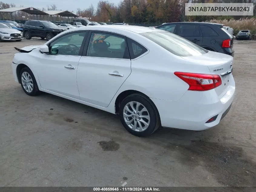 2019 Nissan Sentra Sv VIN: 3N1AB7AP8KY448243 Lot: 40859645