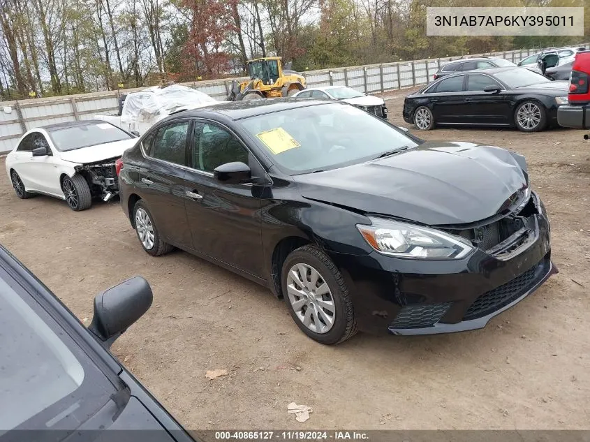 2019 Nissan Sentra S VIN: 3N1AB7AP6KY395011 Lot: 40865127