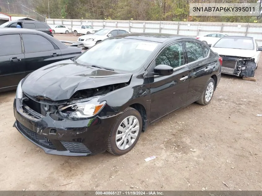 2019 Nissan Sentra S VIN: 3N1AB7AP6KY395011 Lot: 40865127