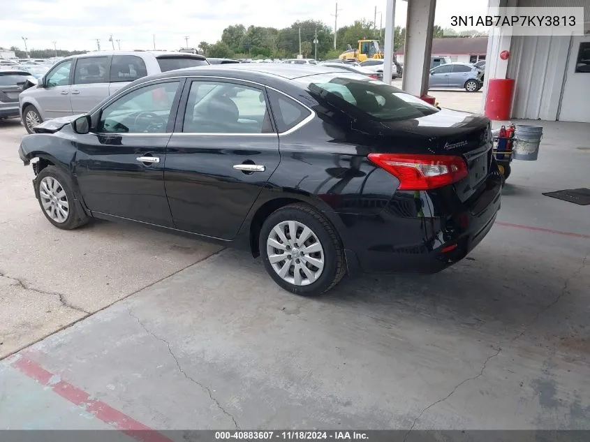 3N1AB7AP7KY3813 2019 Nissan Sentra S