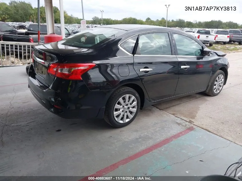 3N1AB7AP7KY3813 2019 Nissan Sentra S