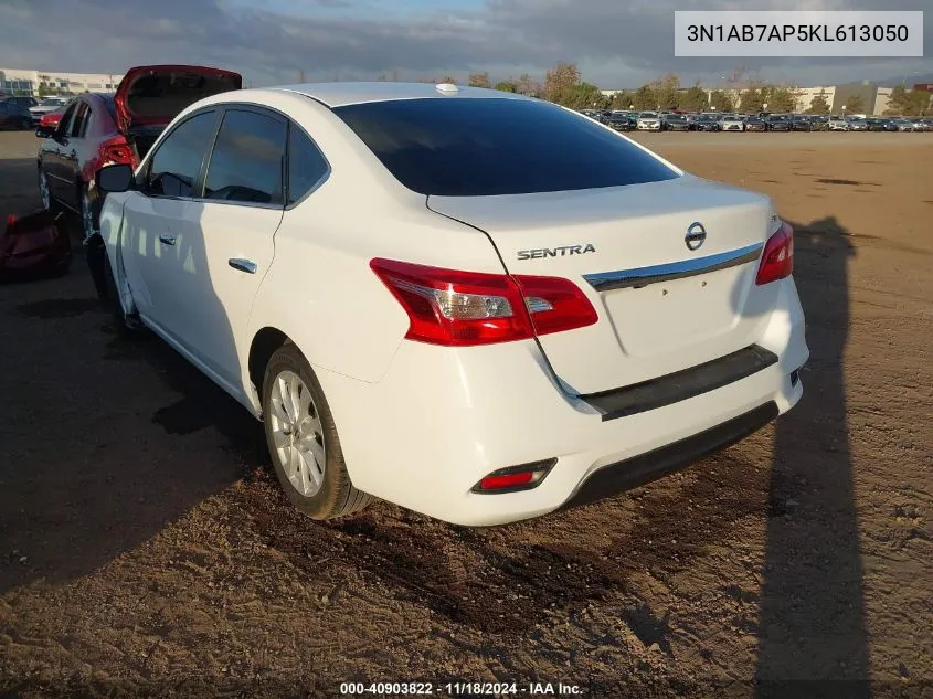 2019 Nissan Sentra Sv VIN: 3N1AB7AP5KL613050 Lot: 40903822