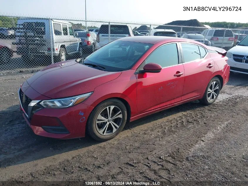 3N1AB8CV4LY296724 2020 Nissan Sentra