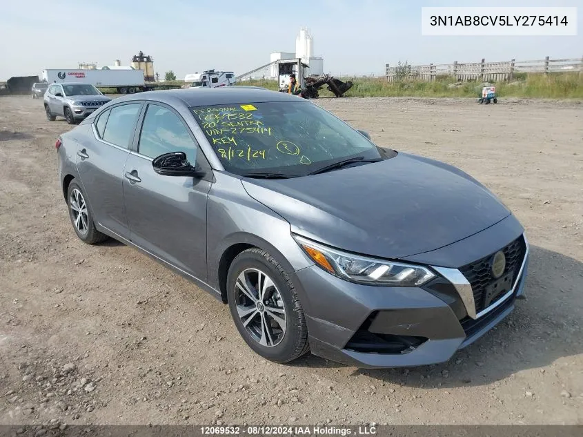 2020 Nissan Sentra VIN: 3N1AB8CV5LY275414 Lot: 12069532