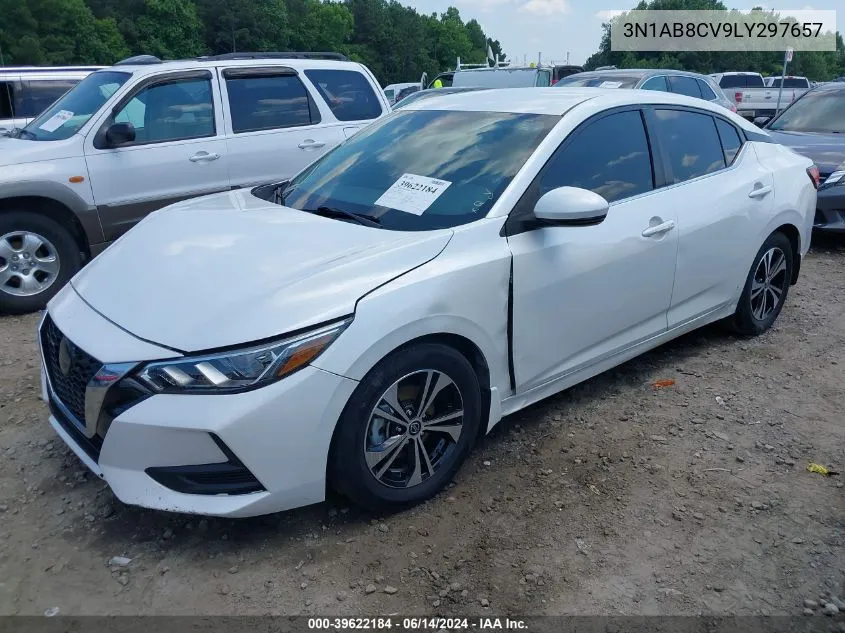 2020 Nissan Sentra Sv Xtronic Cvt VIN: 3N1AB8CV9LY297657 Lot: 39622184