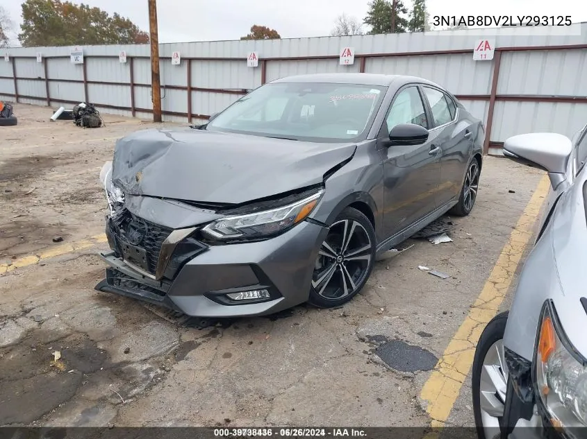 2020 Nissan Sentra Sr Xtronic Cvt VIN: 3N1AB8DV2LY293125 Lot: 39738436