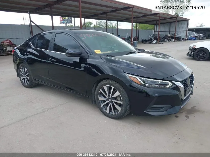 2020 Nissan Sentra Sv Xtronic Cvt VIN: 3N1AB8CVXLY219520 Lot: 39812310