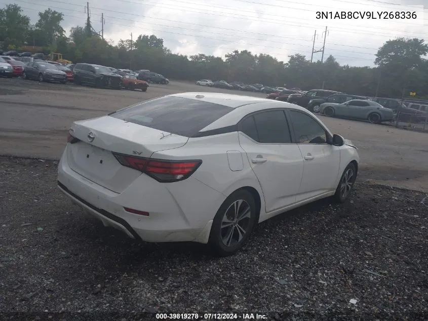 2020 Nissan Sentra Sv Xtronic Cvt VIN: 3N1AB8CV9LY268336 Lot: 39819278