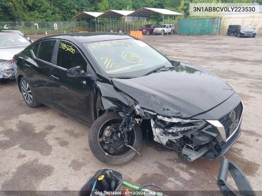 2020 Nissan Sentra Sv Xtronic Cvt VIN: 3N1AB8CV0LY223530 Lot: 39856800