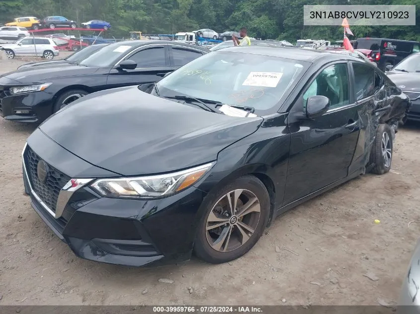 2020 Nissan Sentra Sv Xtronic Cvt VIN: 3N1AB8CV9LY210923 Lot: 39959766