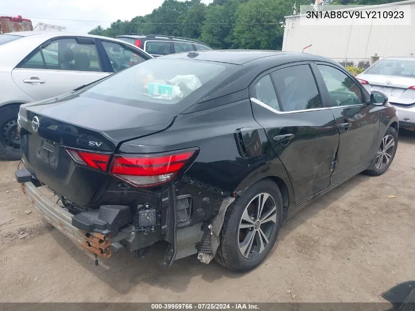 2020 Nissan Sentra Sv Xtronic Cvt VIN: 3N1AB8CV9LY210923 Lot: 39959766