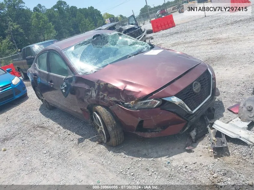 3N1AB8CV7LY297415 2020 Nissan Sentra Sv Xtronic Cvt