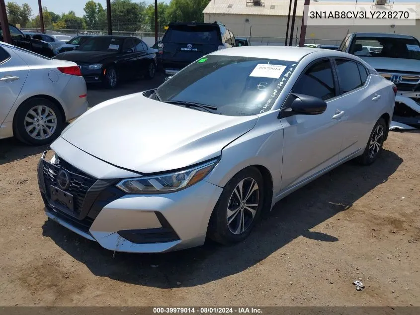 3N1AB8CV3LY228270 2020 Nissan Sentra Sv Xtronic Cvt