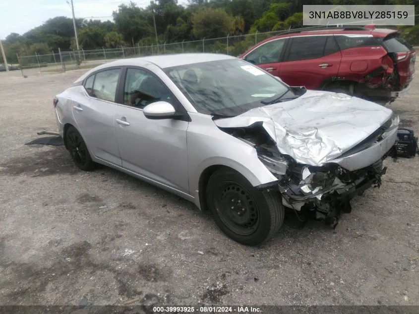 2020 Nissan Sentra S Xtronic Cvt VIN: 3N1AB8BV8LY285159 Lot: 39993925