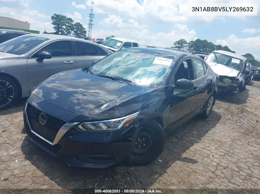 2020 Nissan Sentra S Xtronic Cvt VIN: 3N1AB8BV5LY269632 Lot: 40062051