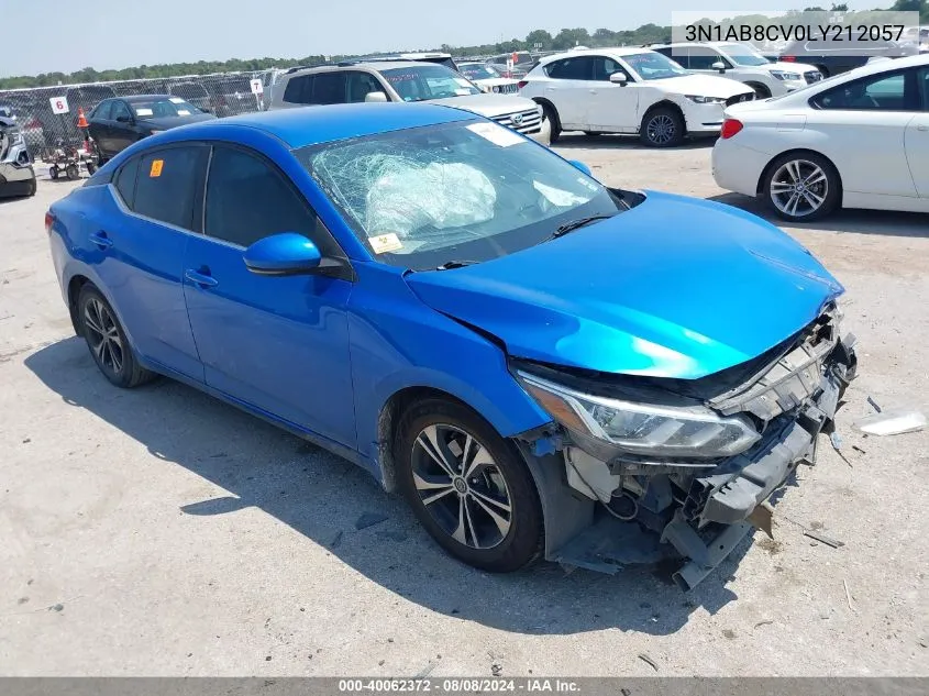 2020 Nissan Sentra Sv Xtronic Cvt VIN: 3N1AB8CV0LY212057 Lot: 40062372