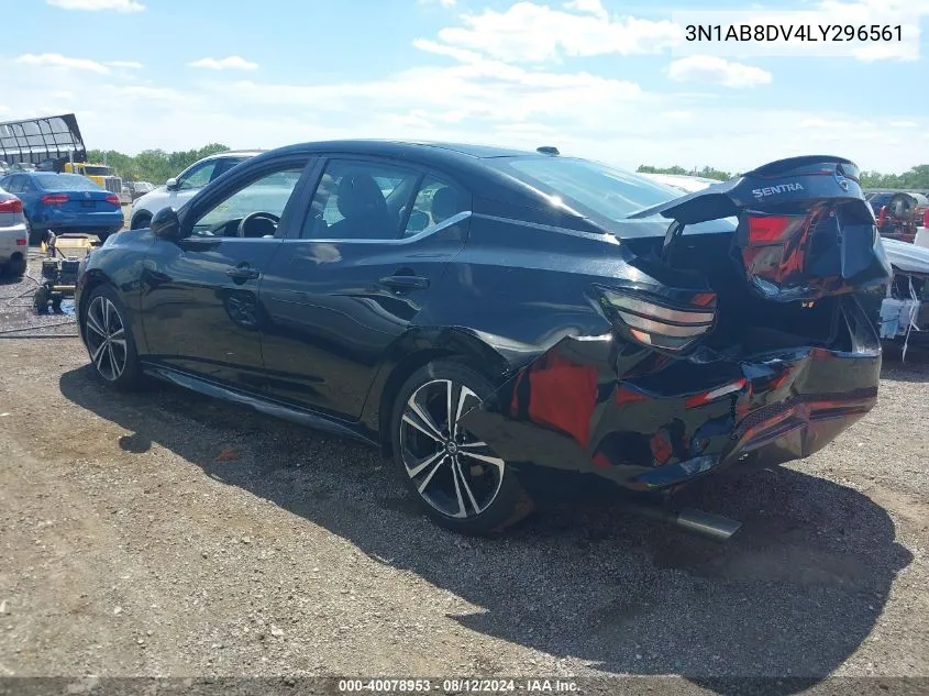 3N1AB8DV4LY296561 2020 Nissan Sentra Sr Xtronic Cvt