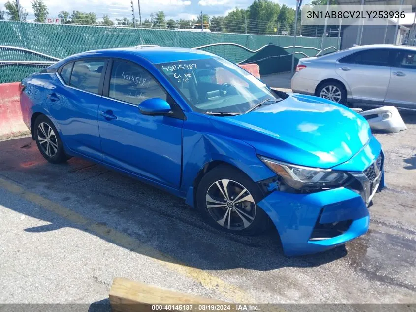 2020 Nissan Sentra Sv Xtronic Cvt VIN: 3N1AB8CV2LY253936 Lot: 40145187