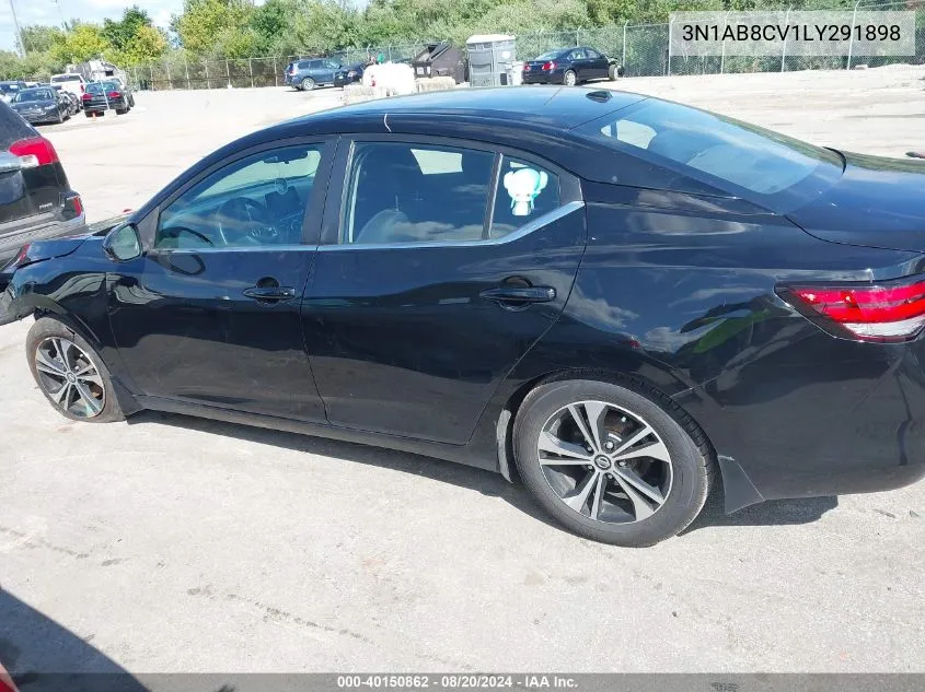 2020 Nissan Sentra Sv VIN: 3N1AB8CV1LY291898 Lot: 40150862