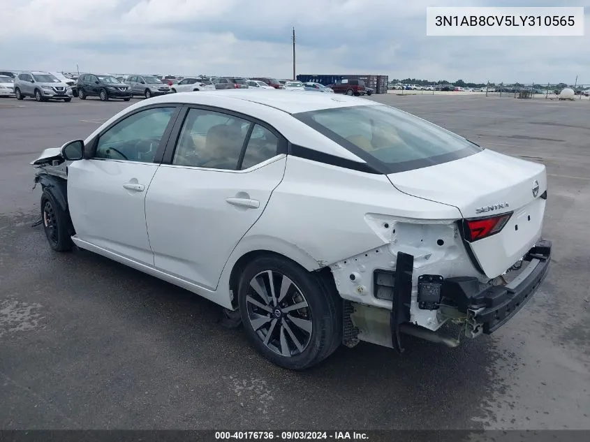 3N1AB8CV5LY310565 2020 Nissan Sentra Sv Xtronic Cvt