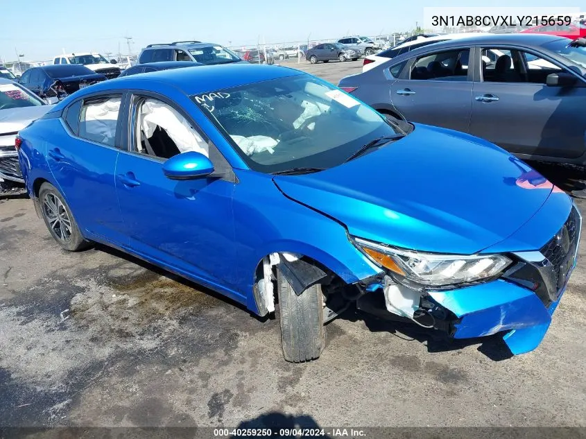 2020 Nissan Sentra Sv Xtronic Cvt VIN: 3N1AB8CVXLY215659 Lot: 40259250