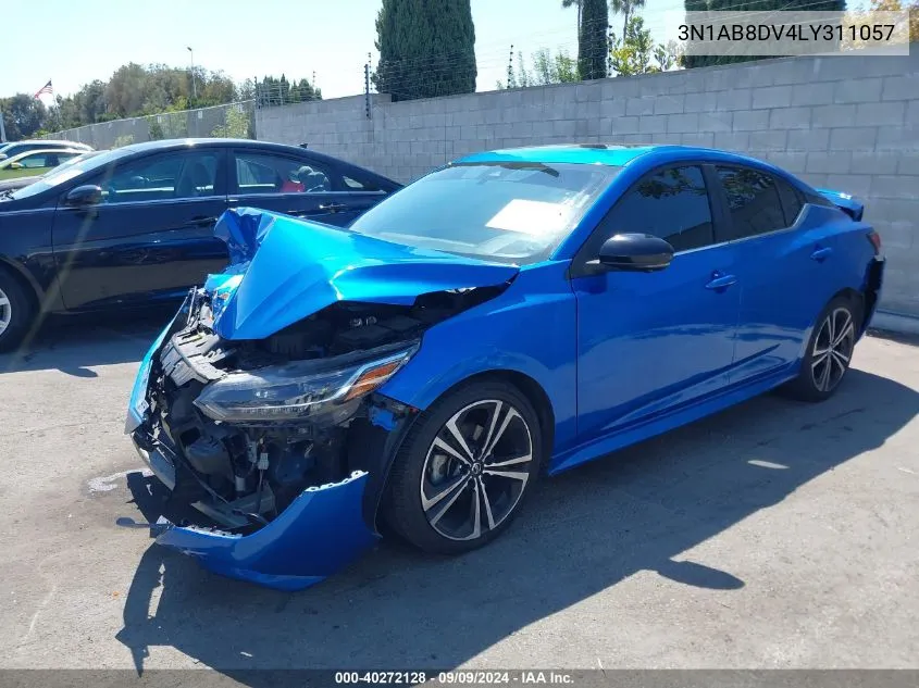 2020 Nissan Sentra Sr Xtronic Cvt VIN: 3N1AB8DV4LY311057 Lot: 40272128