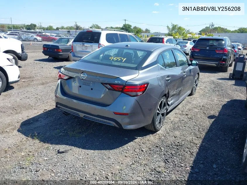 2020 Nissan Sentra Sr VIN: 3N1AB8DV8LY256208 Lot: 40289554