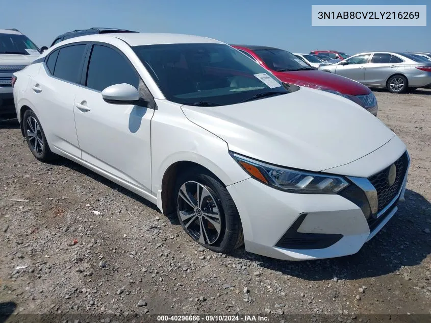 2020 Nissan Sentra Sv Xtronic Cvt VIN: 3N1AB8CV2LY216269 Lot: 40296686