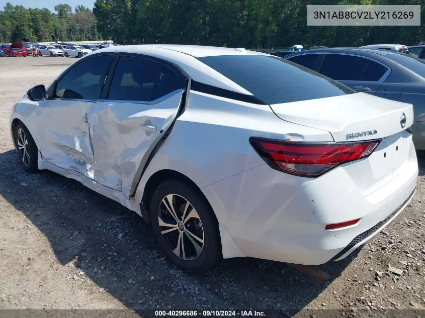 3N1AB8CV2LY216269 2020 Nissan Sentra Sv Xtronic Cvt