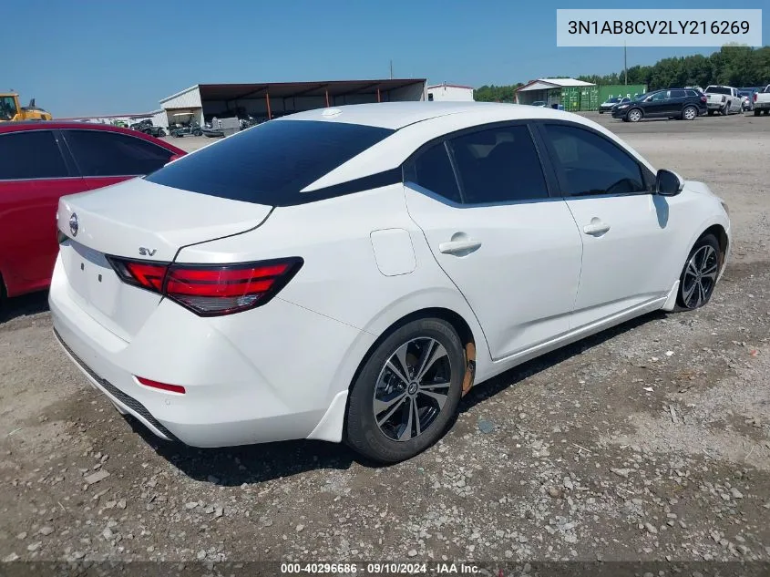 2020 Nissan Sentra Sv Xtronic Cvt VIN: 3N1AB8CV2LY216269 Lot: 40296686