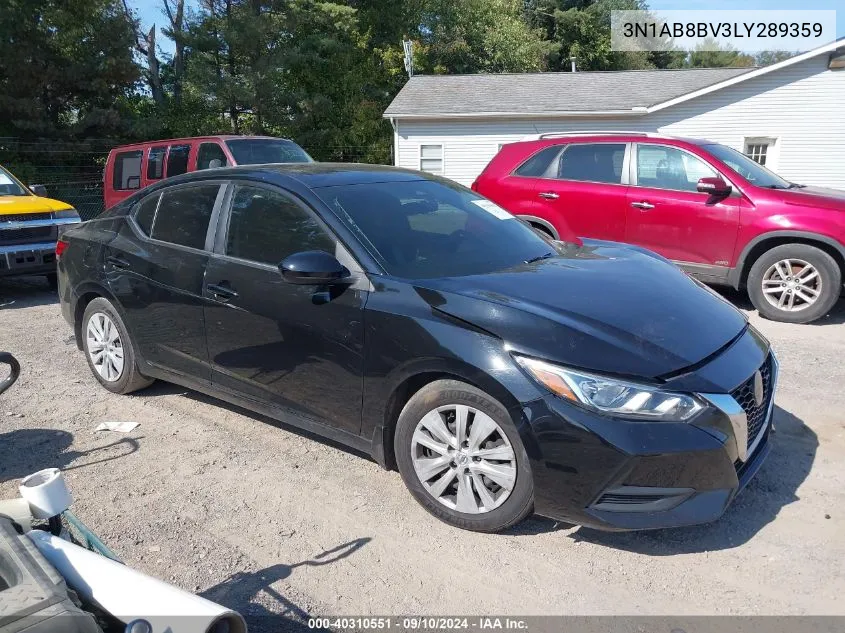 3N1AB8BV3LY289359 2020 Nissan Sentra S Xtronic Cvt