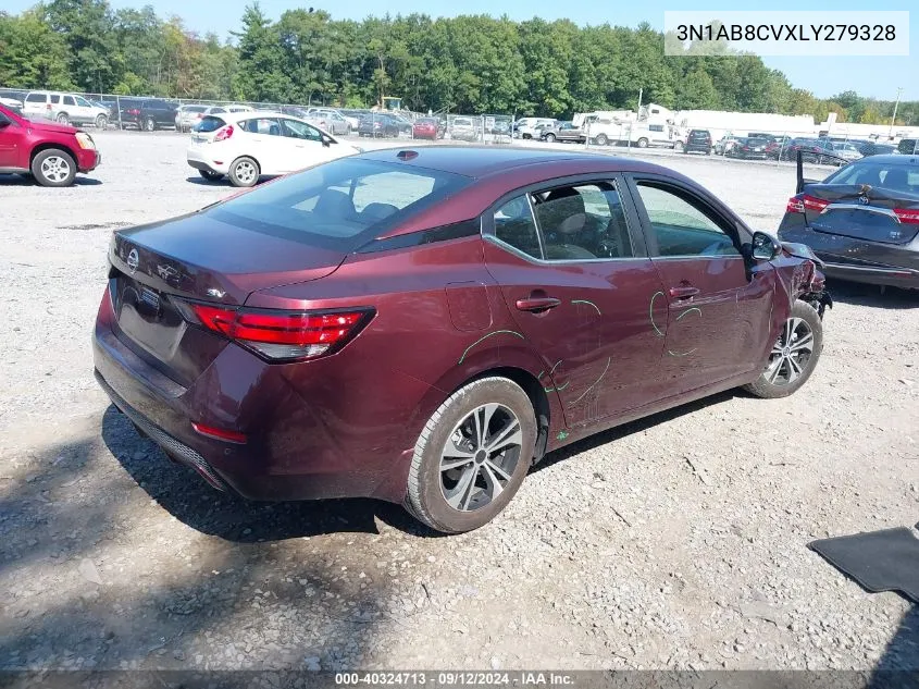 2020 Nissan Sentra Sv Xtronic Cvt VIN: 3N1AB8CVXLY279328 Lot: 40324713