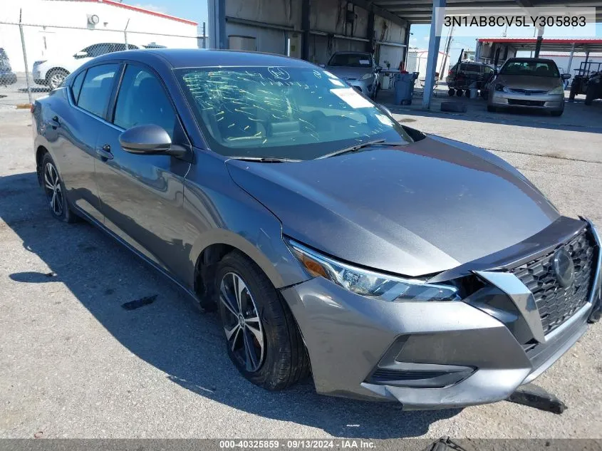 3N1AB8CV5LY305883 2020 Nissan Sentra Sv Xtronic Cvt