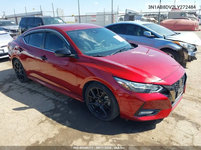 2020 Nissan Sentra Sr Xtronic Cvt VIN: 3N1AB8DV2LY272484 Lot: 40349371