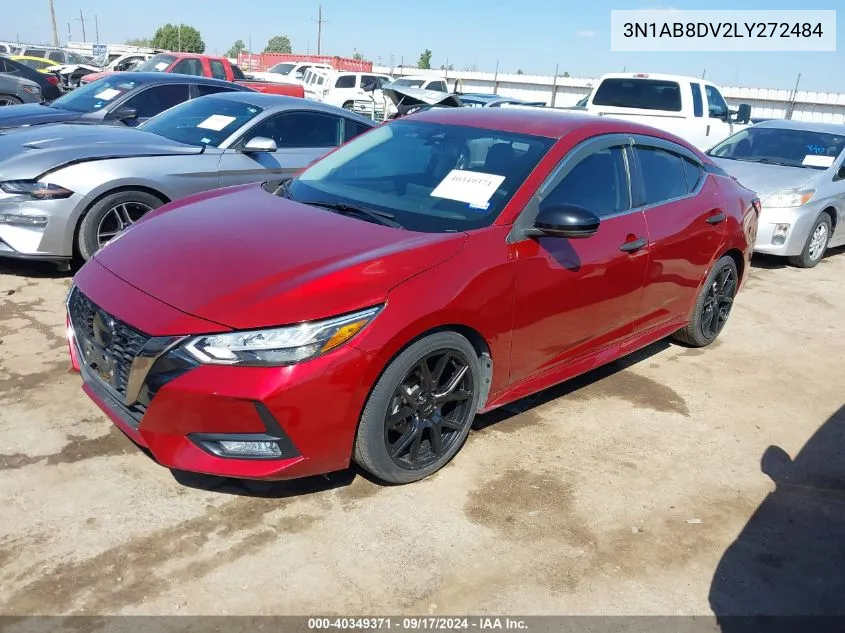 2020 Nissan Sentra Sr Xtronic Cvt VIN: 3N1AB8DV2LY272484 Lot: 40349371