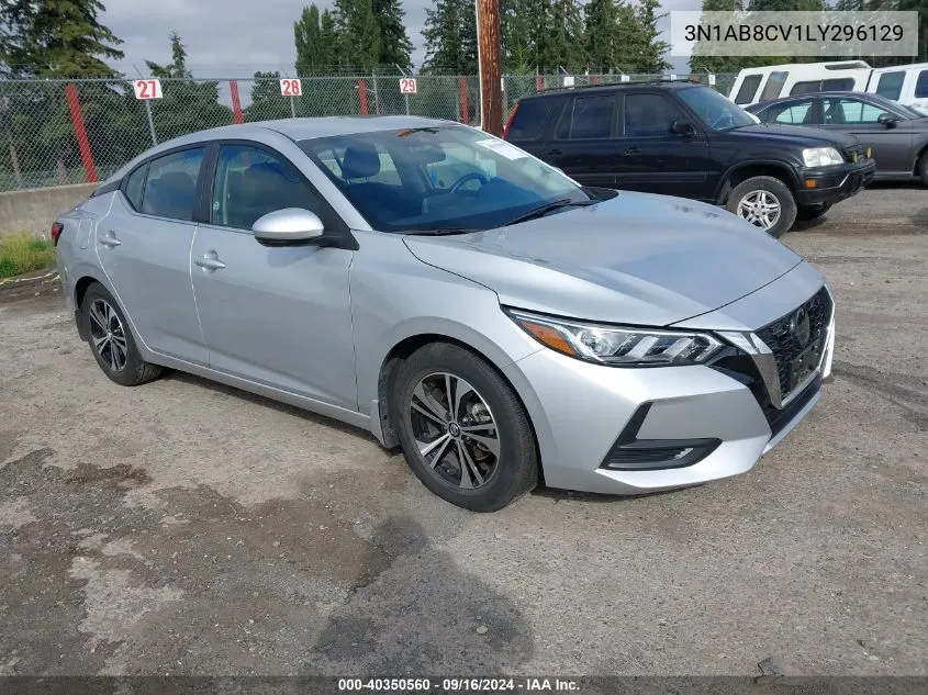 2020 Nissan Sentra Sv Xtronic Cvt VIN: 3N1AB8CV1LY296129 Lot: 40350560