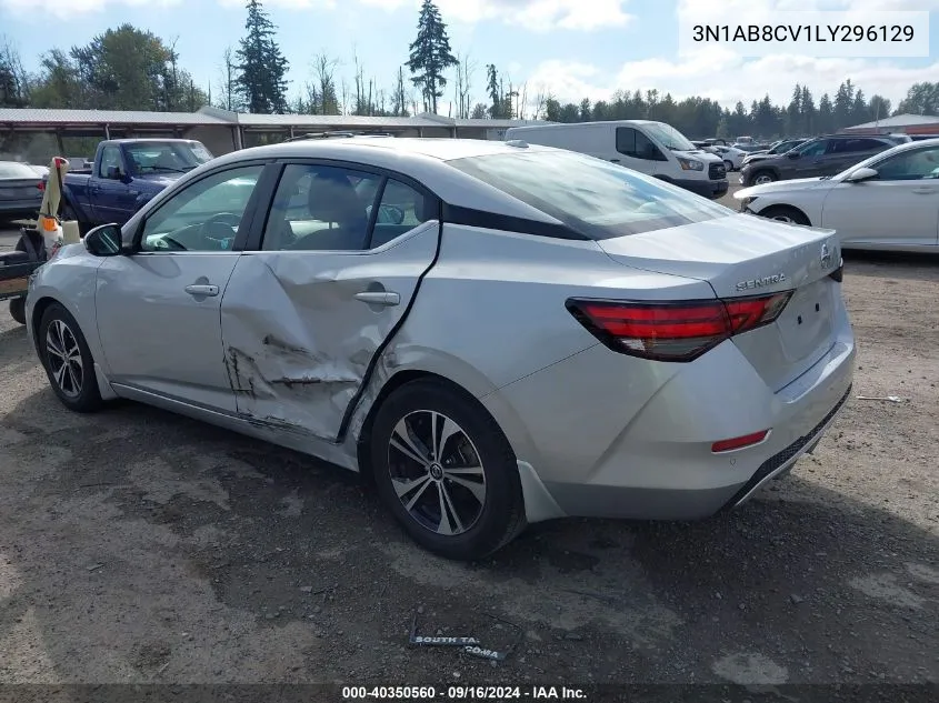 2020 Nissan Sentra Sv Xtronic Cvt VIN: 3N1AB8CV1LY296129 Lot: 40350560