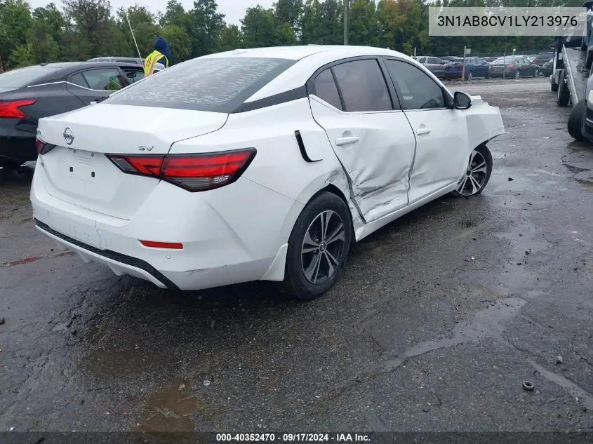 2020 Nissan Sentra Sv Xtronic Cvt VIN: 3N1AB8CV1LY213976 Lot: 40352470