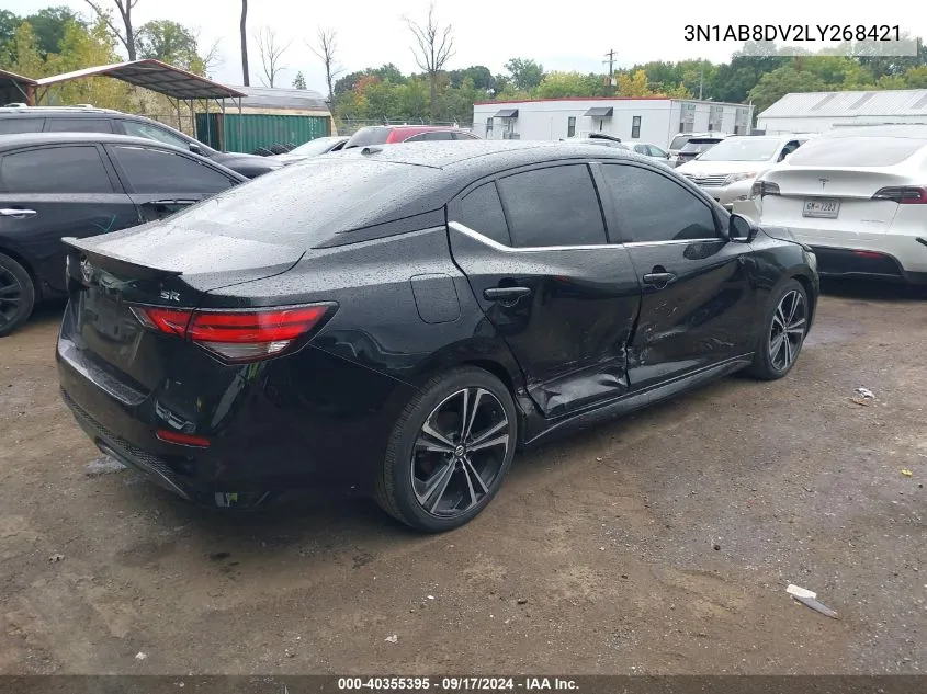 2020 Nissan Sentra Sr Xtronic Cvt VIN: 3N1AB8DV2LY268421 Lot: 40355395