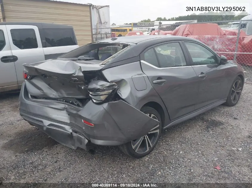 2020 Nissan Sentra Sr VIN: 3N1AB8DV3LY295062 Lot: 40369114