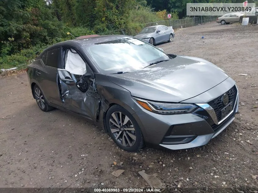 2020 Nissan Sentra Sv Xtronic Cvt VIN: 3N1AB8CVXLY203849 Lot: 40369983