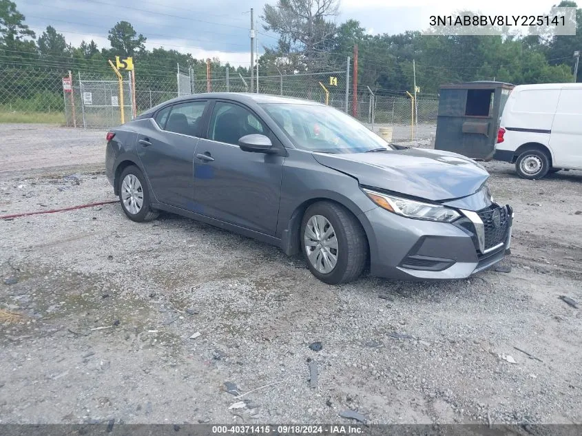 2020 Nissan Sentra S Xtronic Cvt VIN: 3N1AB8BV8LY225141 Lot: 40371415