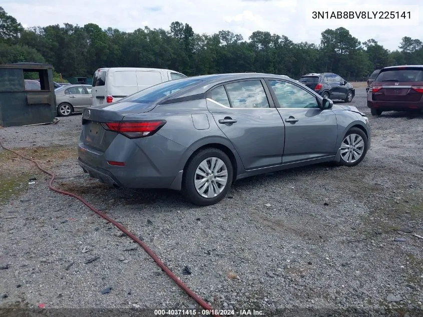 2020 Nissan Sentra S Xtronic Cvt VIN: 3N1AB8BV8LY225141 Lot: 40371415