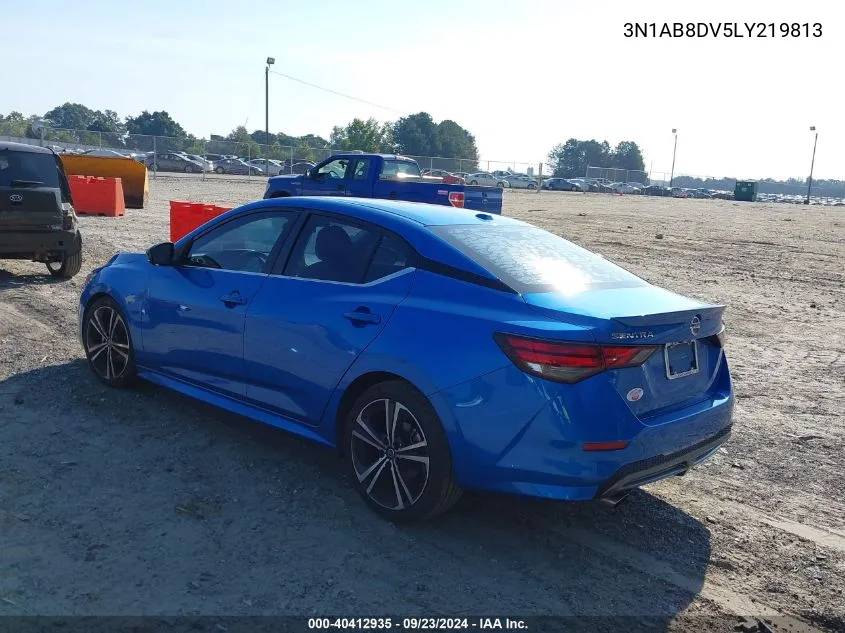 2020 Nissan Sentra Sr Xtronic Cvt VIN: 3N1AB8DV5LY219813 Lot: 40412935