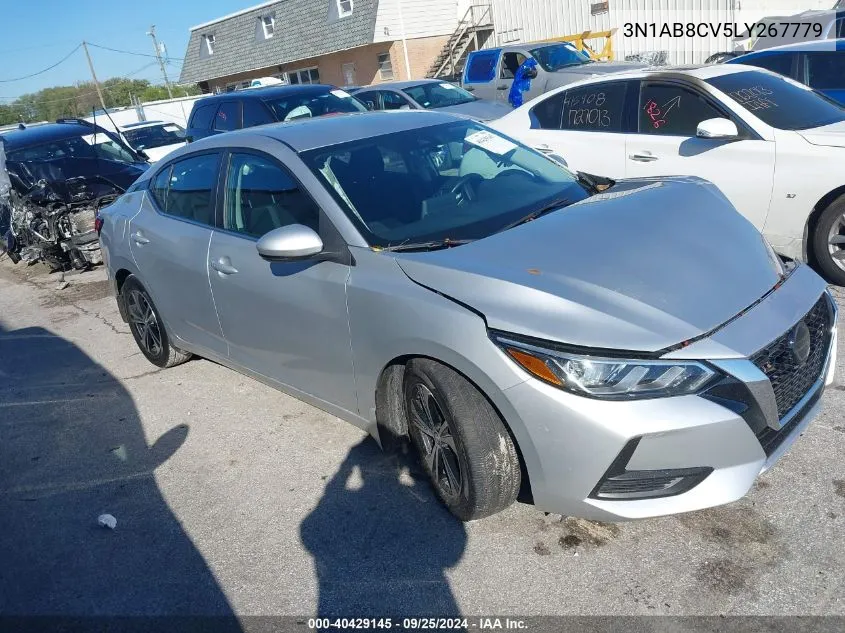 2020 Nissan Sentra Sv Xtronic Cvt VIN: 3N1AB8CV5LY267779 Lot: 40429145