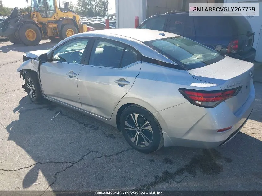 2020 Nissan Sentra Sv Xtronic Cvt VIN: 3N1AB8CV5LY267779 Lot: 40429145