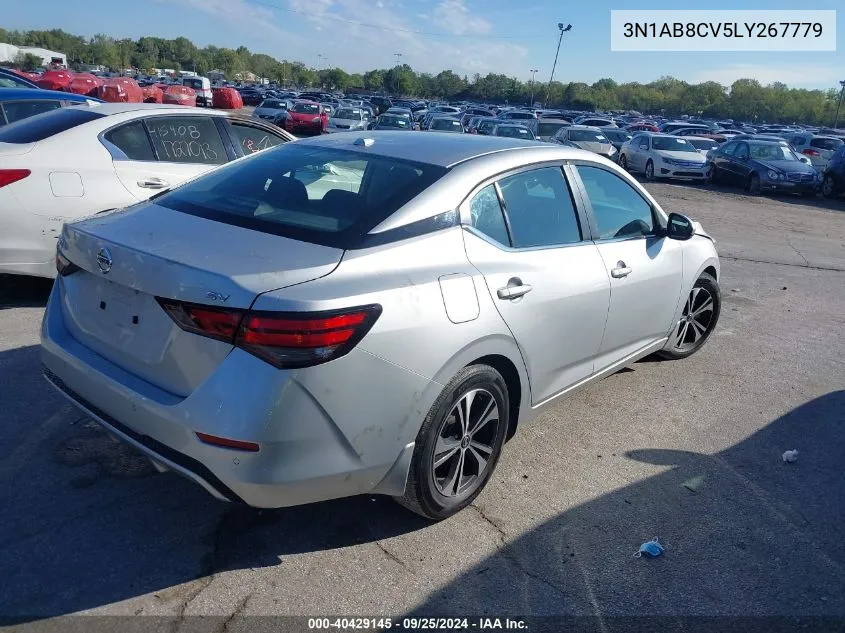 2020 Nissan Sentra Sv Xtronic Cvt VIN: 3N1AB8CV5LY267779 Lot: 40429145