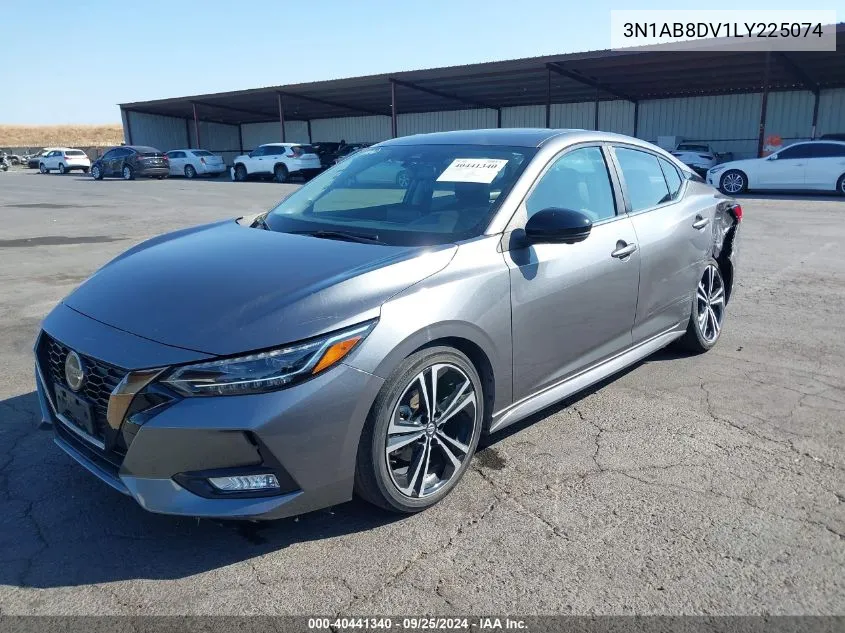 2020 Nissan Sentra Sr Xtronic Cvt VIN: 3N1AB8DV1LY225074 Lot: 40441340