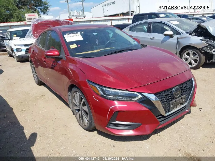 2020 Nissan Sentra Sv VIN: 3N1AB8CV8LY223906 Lot: 40442713